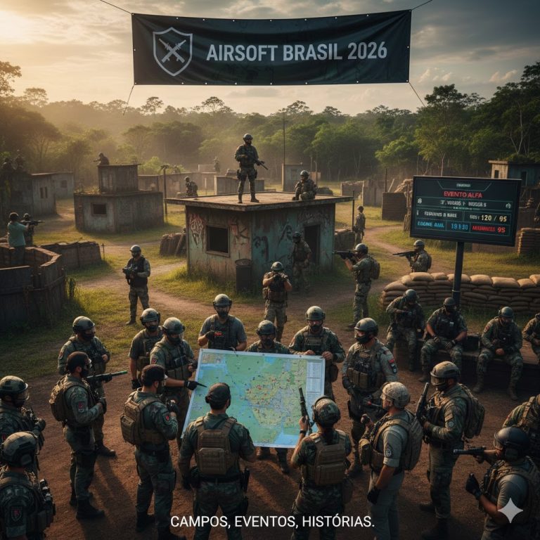 Os melhores destaques do Airsoft 2026 estão aqui: campos, eventos e histórias
