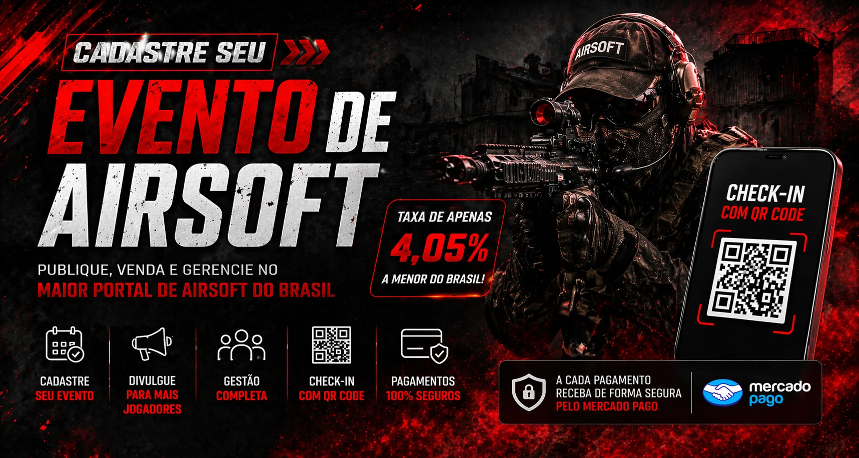 Cadastre seu Evento no Combat Game